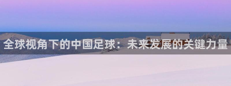 龙门在线直播nba：全球视角下的中国足球：未来发展的关键力量